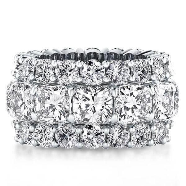 eternity cushion cut wedding band for women eternity cushion cut wedding band for women