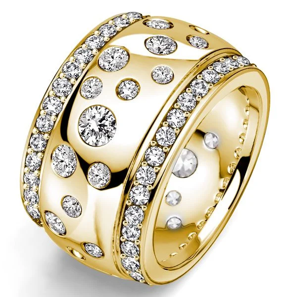 multi row flush set waterfall white sapphire eternity band for women multi row flush set waterfall white sapphire eternity band for women