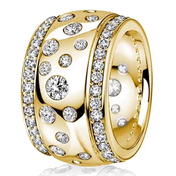 multi row flush set waterfall white sapphire eternity band for women multi row flush set waterfall white sapphire eternity band for women