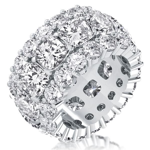 eternity cushion cut wedding band for women eternity cushion cut wedding band for women